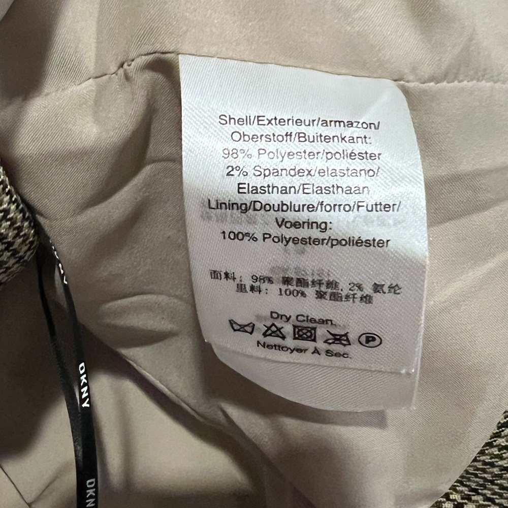 Dkny Houndstooth Patterned Vest - image 6